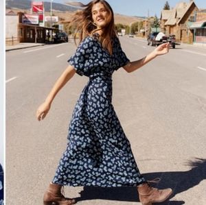 Christy Dawn Lottie Dress in Navy Bloom